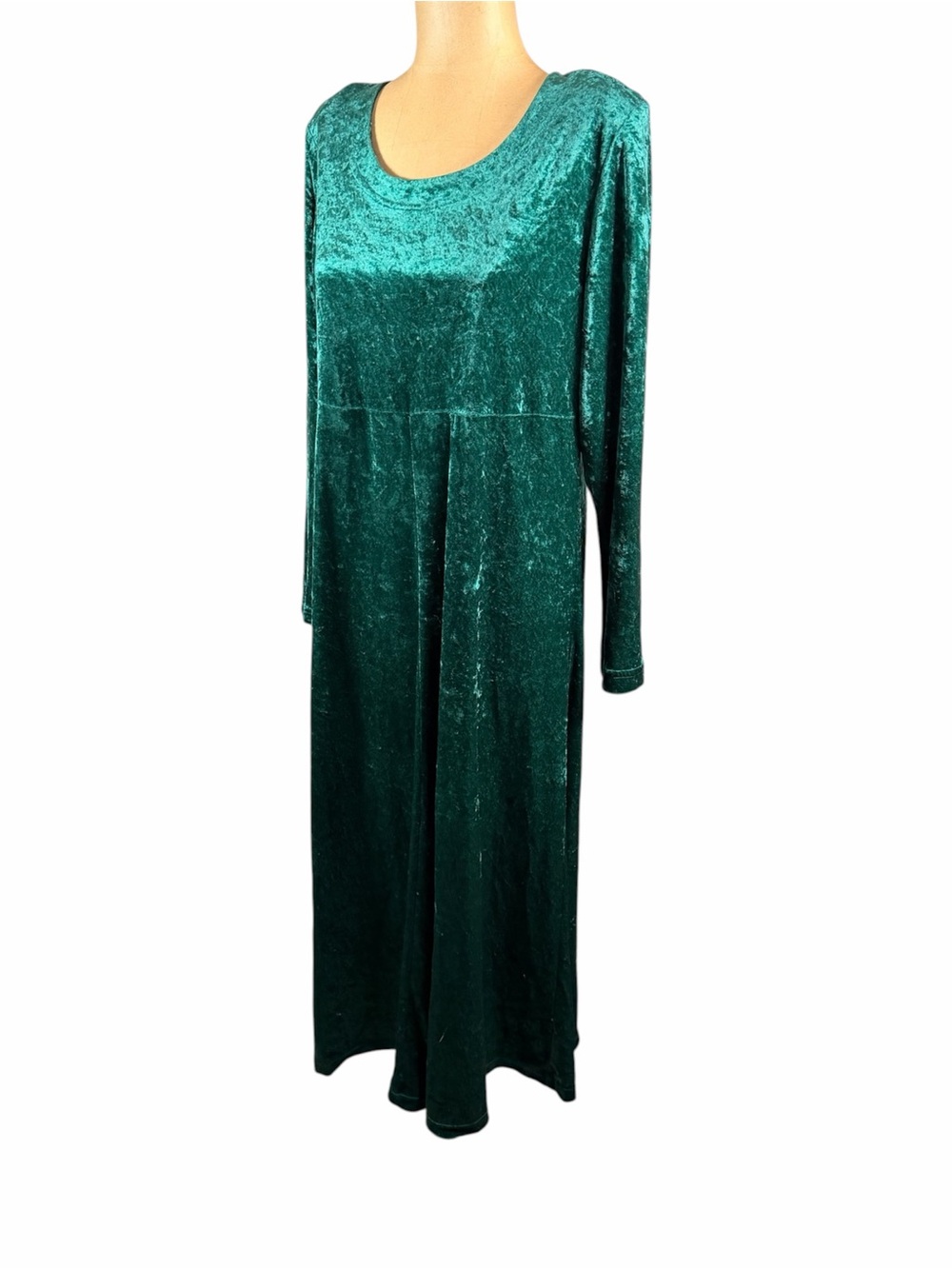 TEDDI Crushed Emerald Velvet Maxi Dress